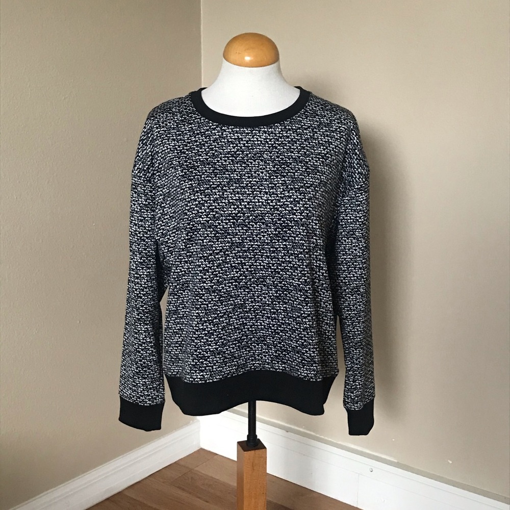 MICHAEL KORS Black & White Knit Sweater (Womens M)